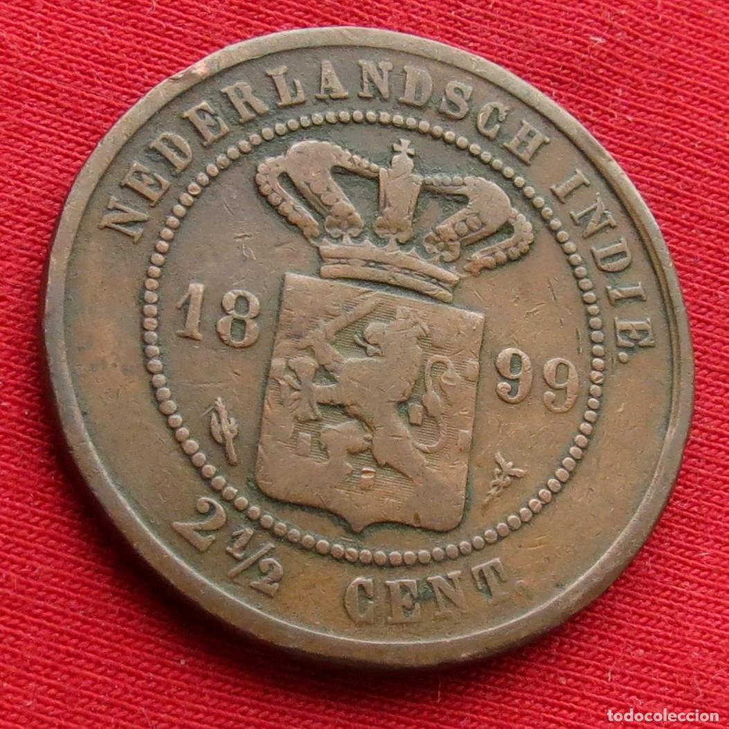 Monedas antiguas de Asia: Indias Holandesas Orientales Neerlandesas 2, 1/2 cents 1899 #1