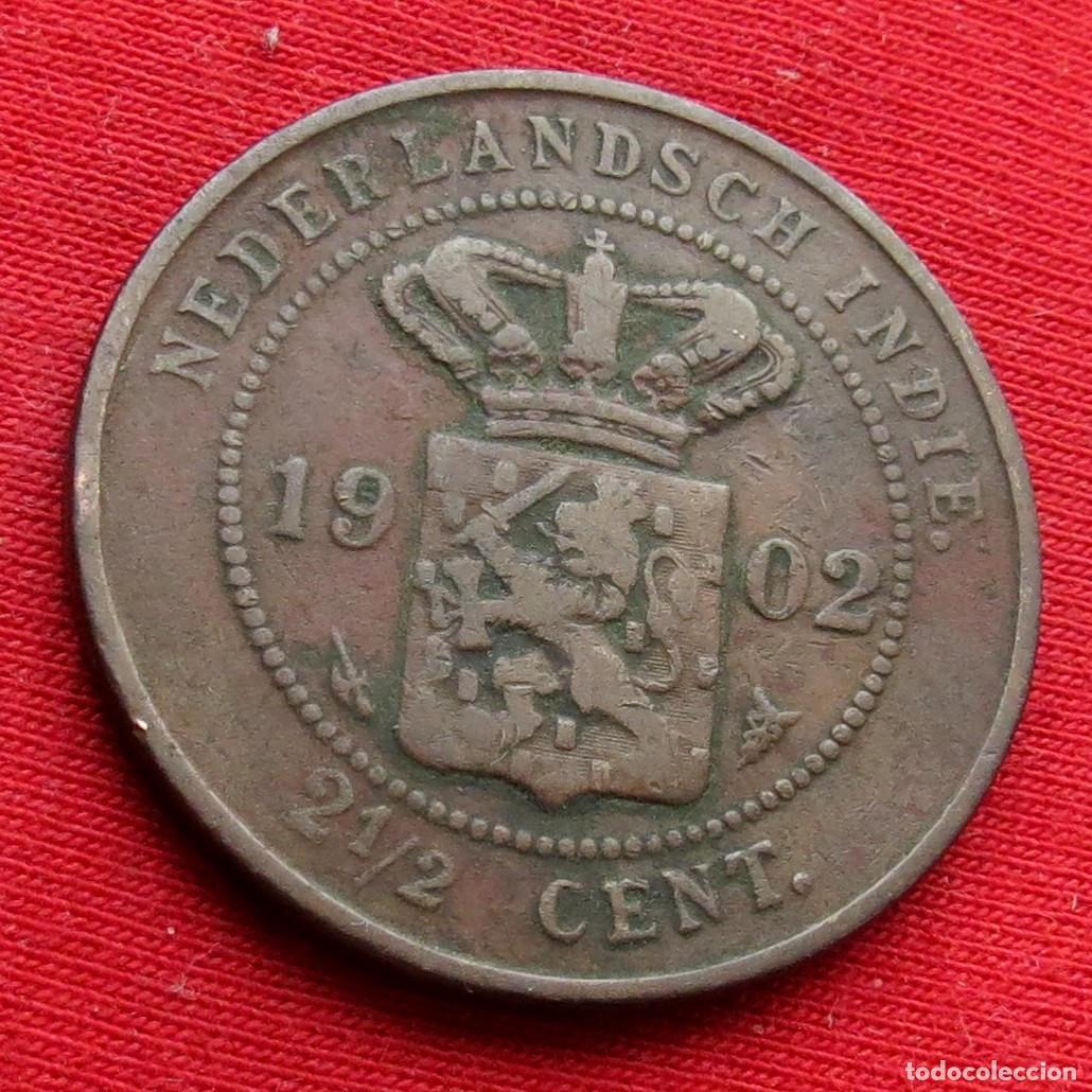Monedas antiguas de Asia: Indias Holandesas Orientales Neerlandesas 2, 1/2 cents 1902 #1