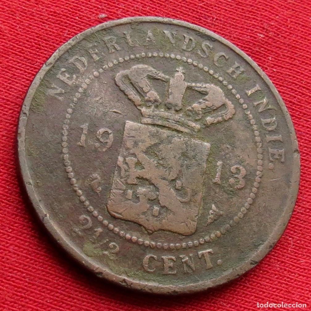 Monedas antiguas de Asia: Indias Holandesas Orientales Neerlandesas 2, 1/2 cents 1913