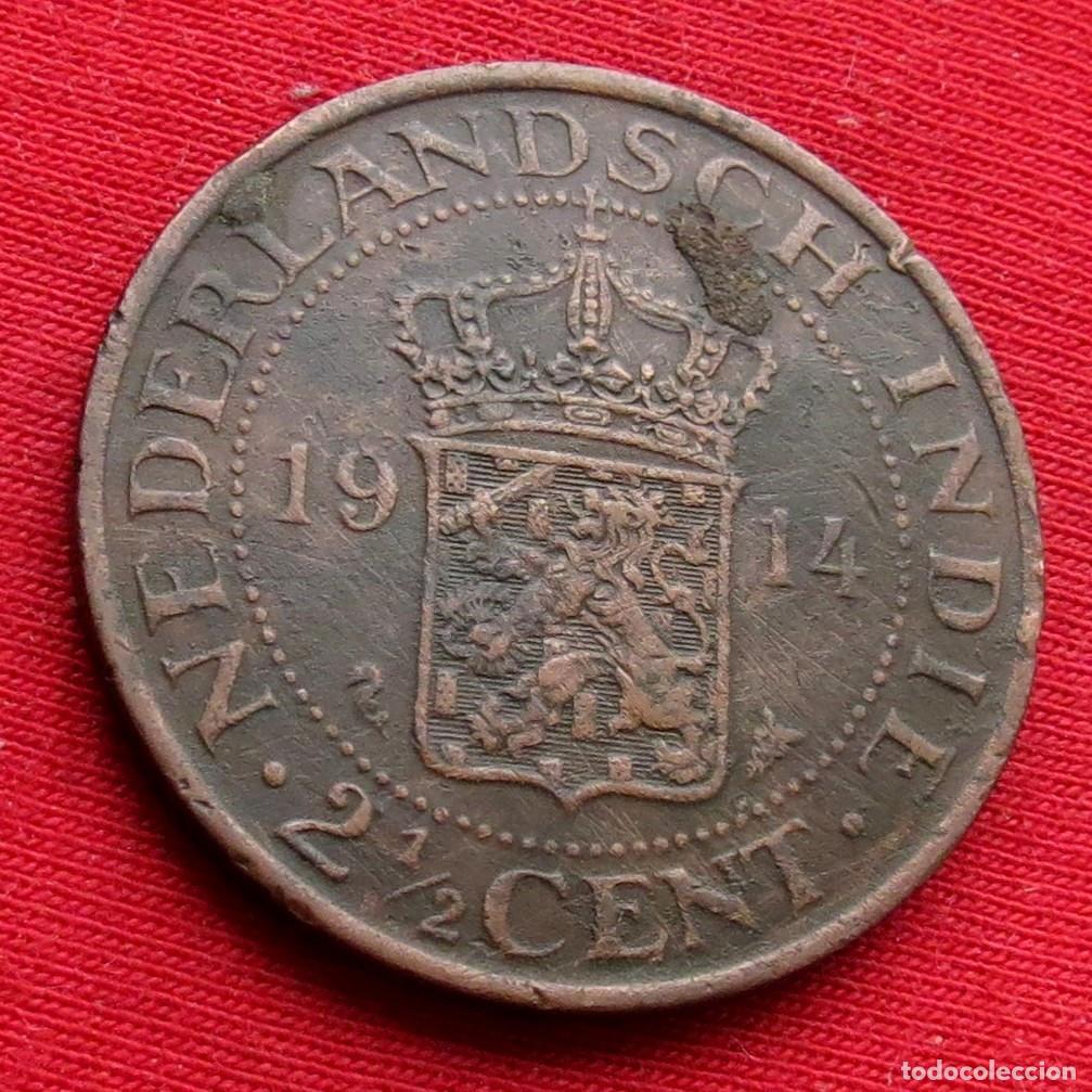 Monedas antiguas de Asia: Indias Holandesas Orientales Neerlandesas 2, 1/2 cents 1914