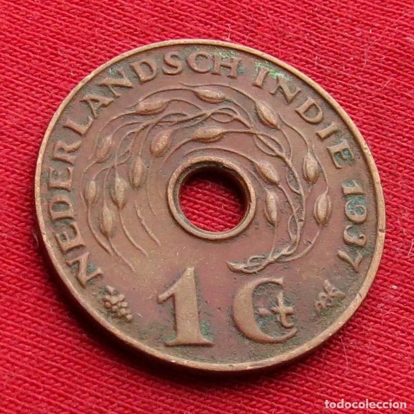 Moedas antigas da &Aacute;sia: Indias Holandesas Orientales Neerlandesas 1 cent 1937 #2