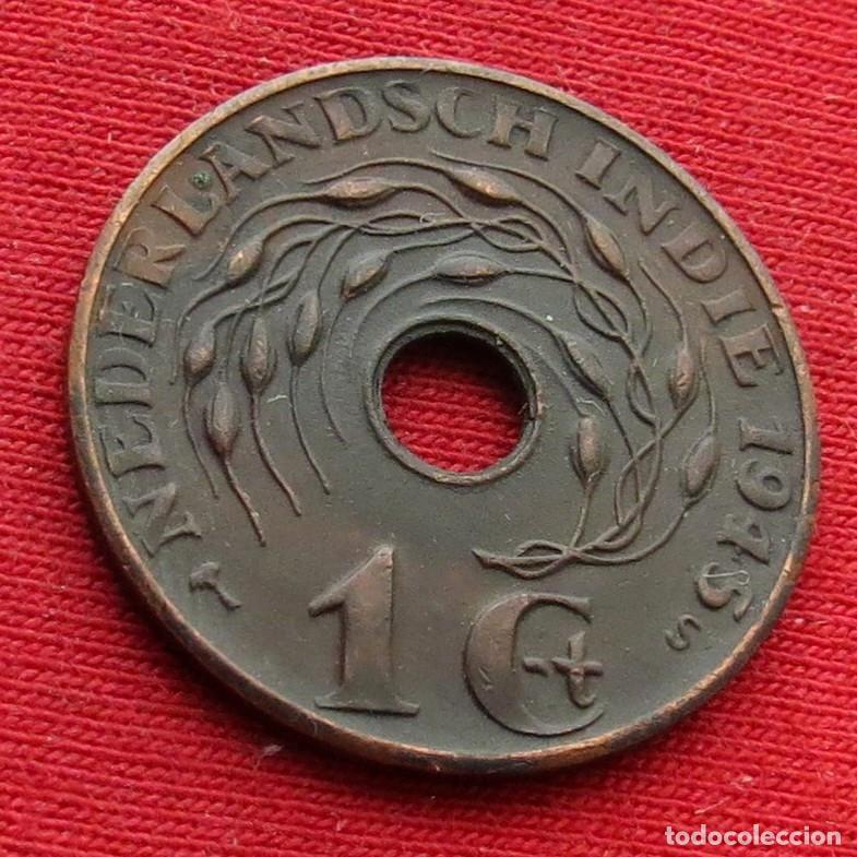 Monedas antiguas de Asia: Indias Holandesas Orientales Neerlandesas 1 cent 1945 S #2