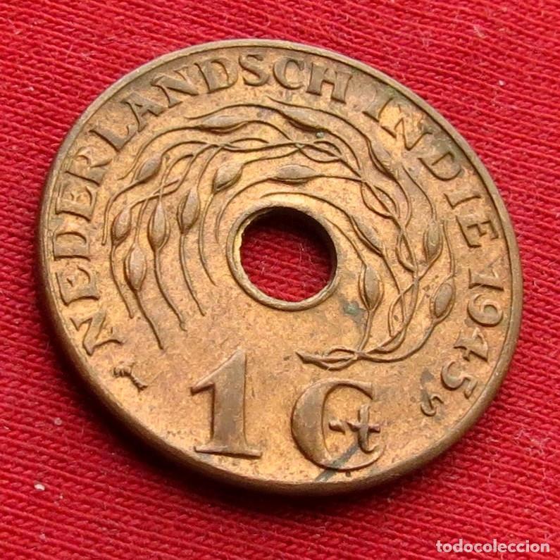Monedas antiguas de Asia: Indias Holandesas Orientales Neerlandesas 1 cent 1945 S #1