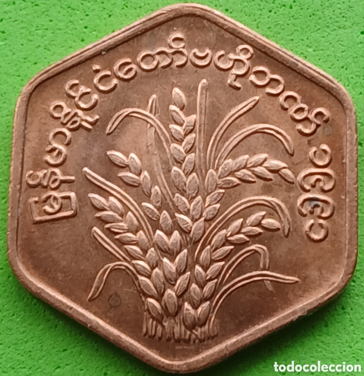 Monedas antiguas de Asia: Myanmar 25 pyas 1991 km#58 FAO