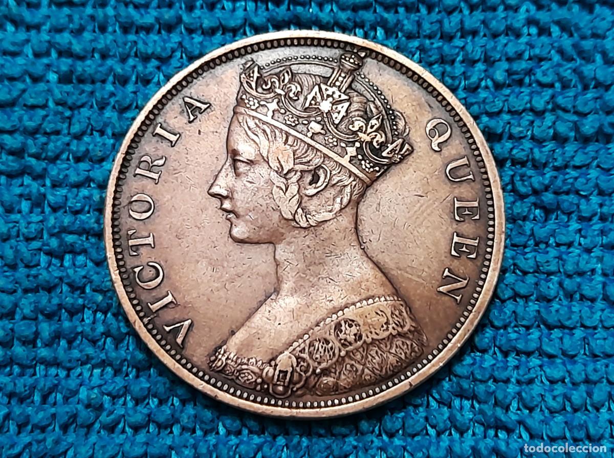 Monedas antiguas de Asia: Hong Kong, Victoria, 1 Cent 1866