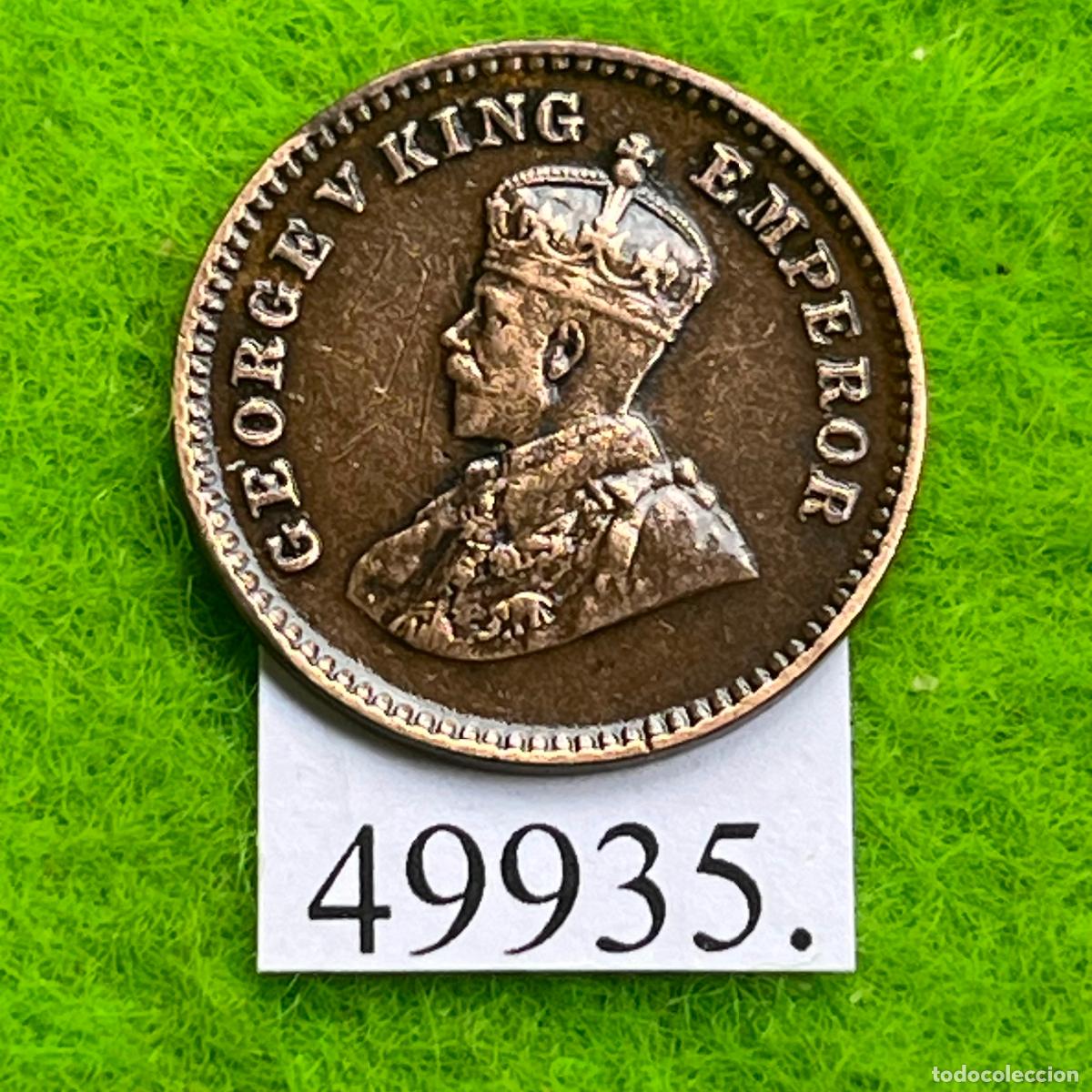 Monedas antiguas de Asia: India Brit&aacute;nica 1/12 anna 1932 C