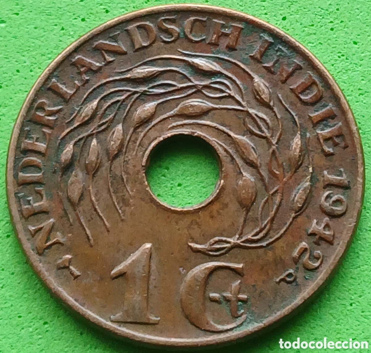 Monedas antiguas de Asia: Indias Orientales Neerlandesas 1 centavo 1942 km#317