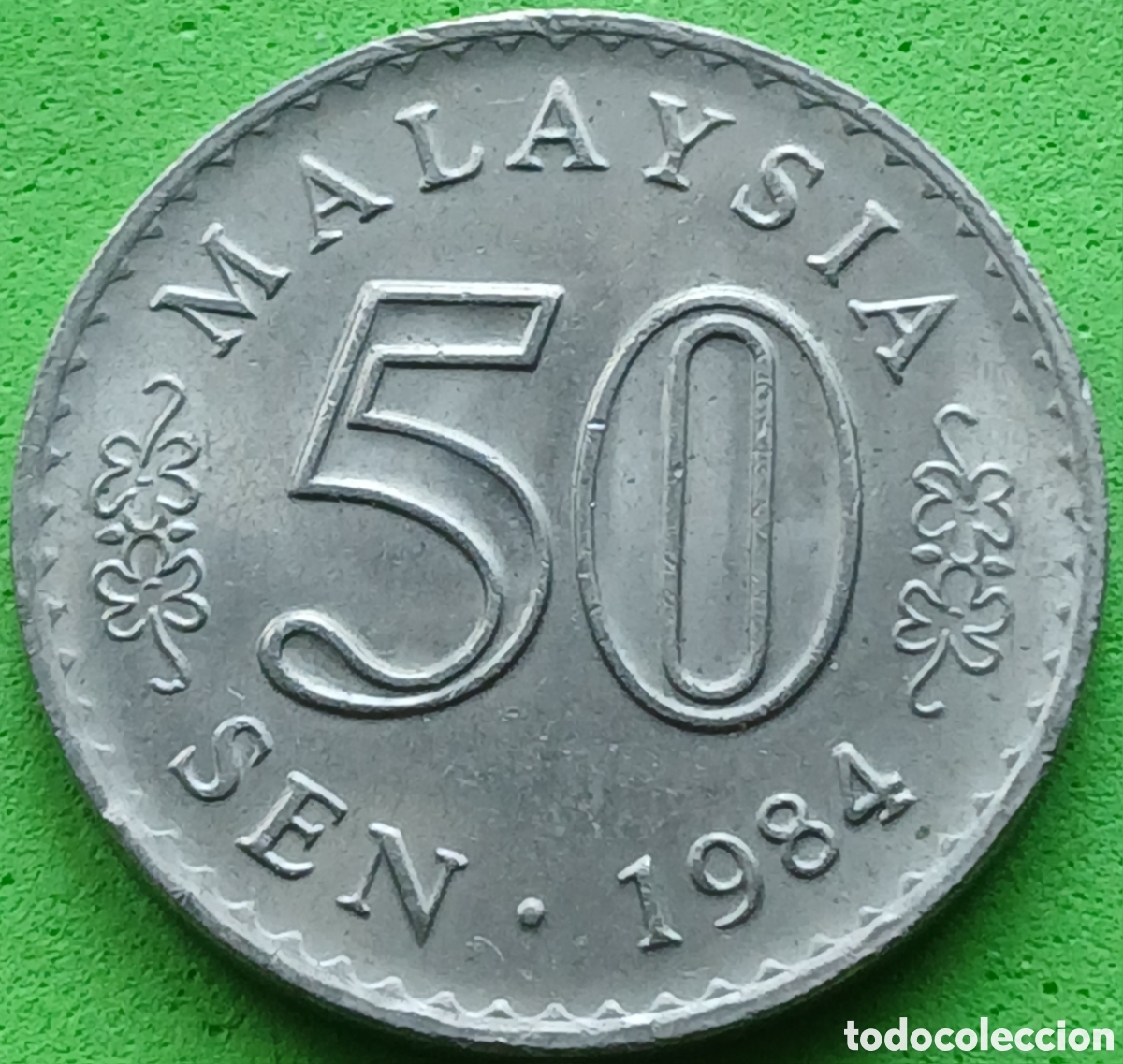 Monedas antiguas de Asia: Malasia 5 sen 1984 km#5 poco com&uacute;n