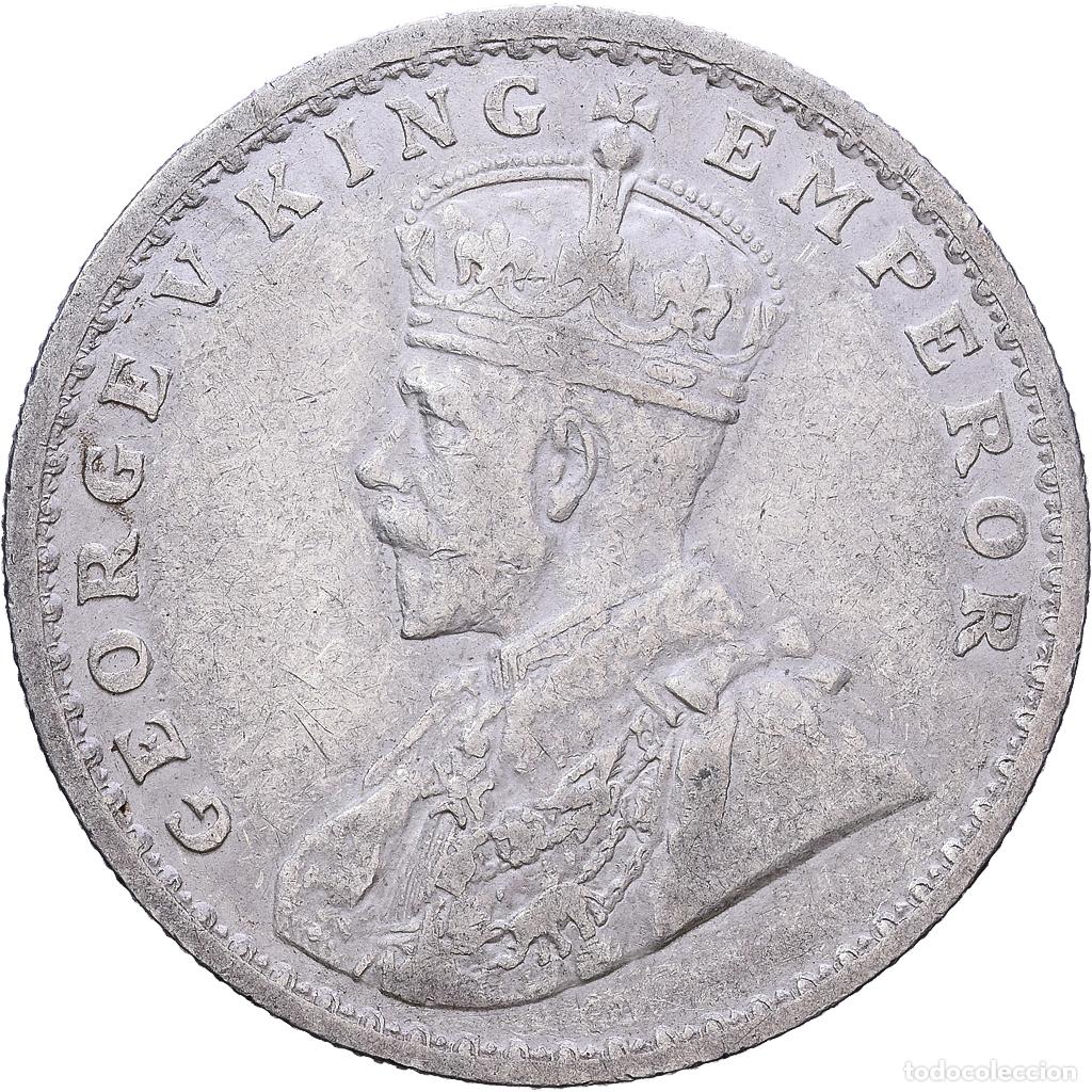 Monedas antiguas de Asia: [#1118301] Moneda, INDIA BRIT&Aacute;NICA, George V, Rupee, 1913, MBC, Plata, KM:524