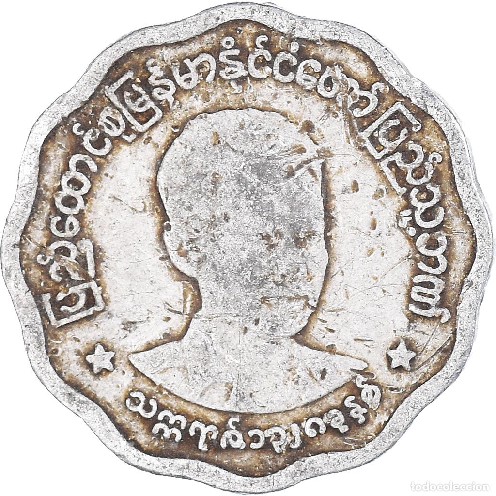 Monedas antiguas de Asia: [#1086146] Moneda, Myanmar, 5 Pyas, 1966
