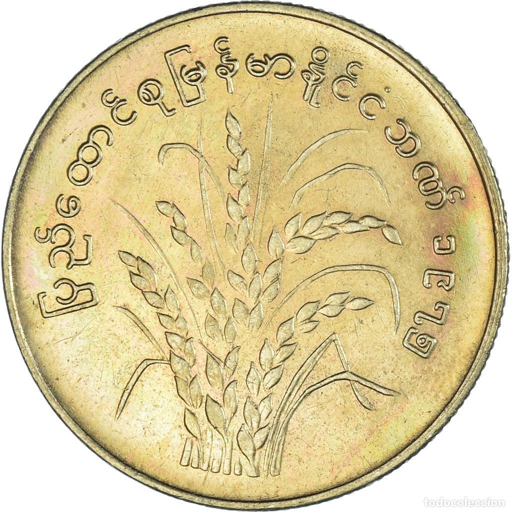 Monedas antiguas de Asia: [#1447487] Moneda, Myanmar, 50 Pyas, 1975
