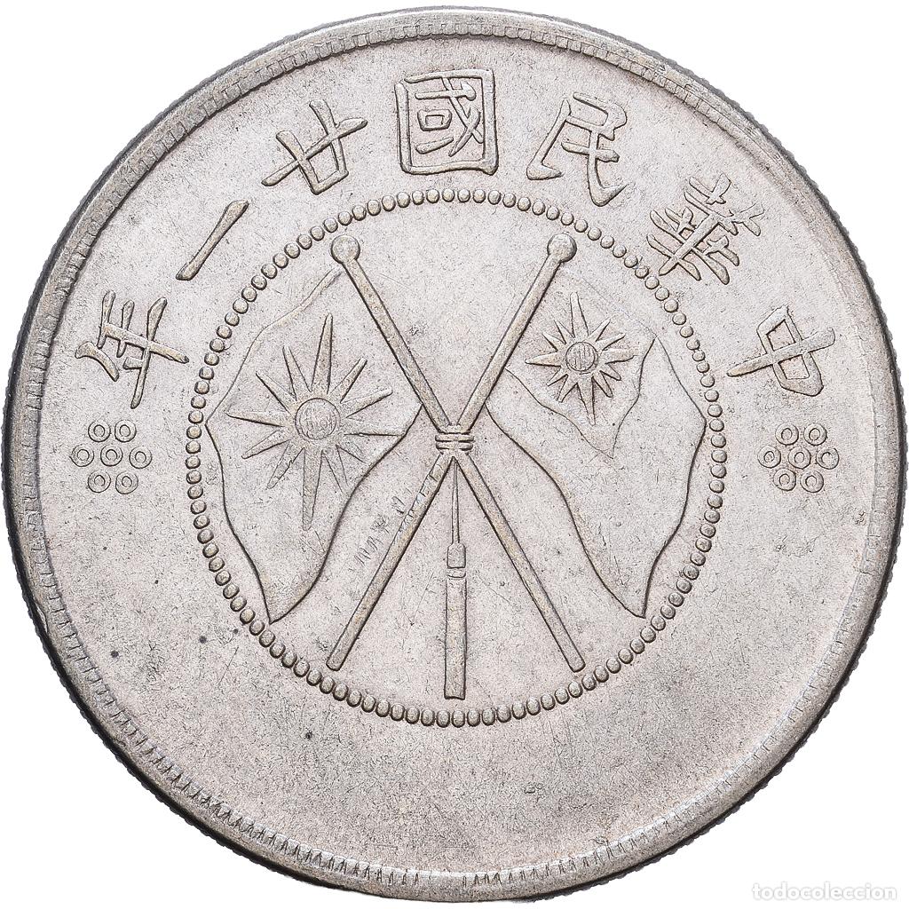 Monedas antiguas de Asia: [#1548081] Yunnan Province, 50 Cents, 1932, Plata, MBC, KM:492