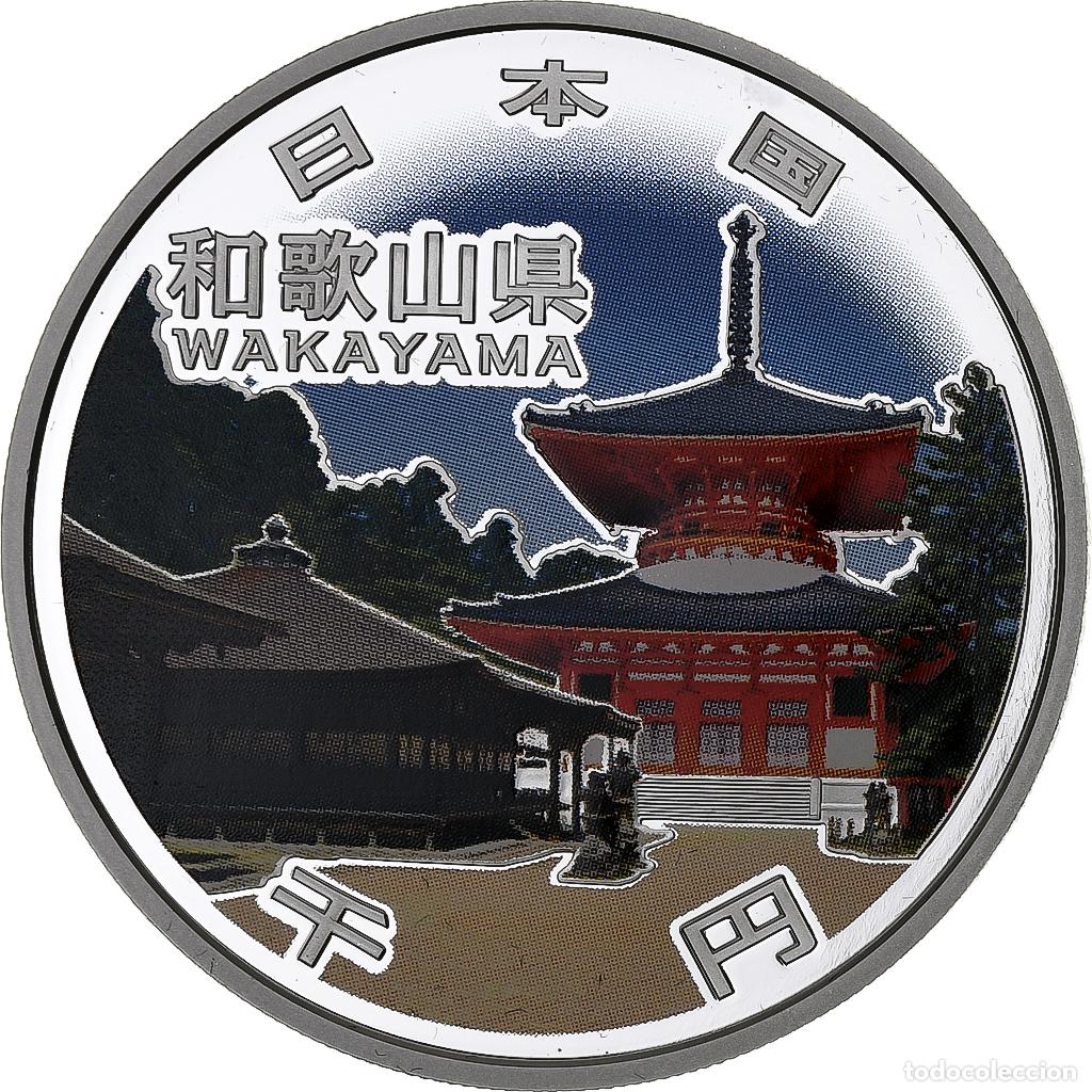 Monedas antiguas de Asia: [#1114684] Jap&oacute;n, 1000 Yen, WAKAYAMA 47 Prefectures, 2015, 1 Oz, Proof, Plata, FDC