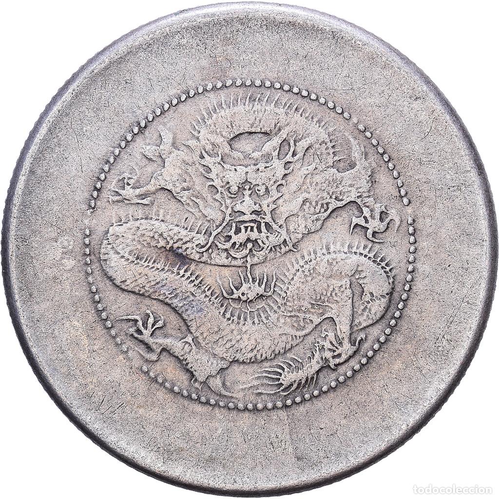 Monedas antiguas de Asia: [#1548071] Yunnan Province, 50 Cents, 1911, Plata, MBC, KM:257