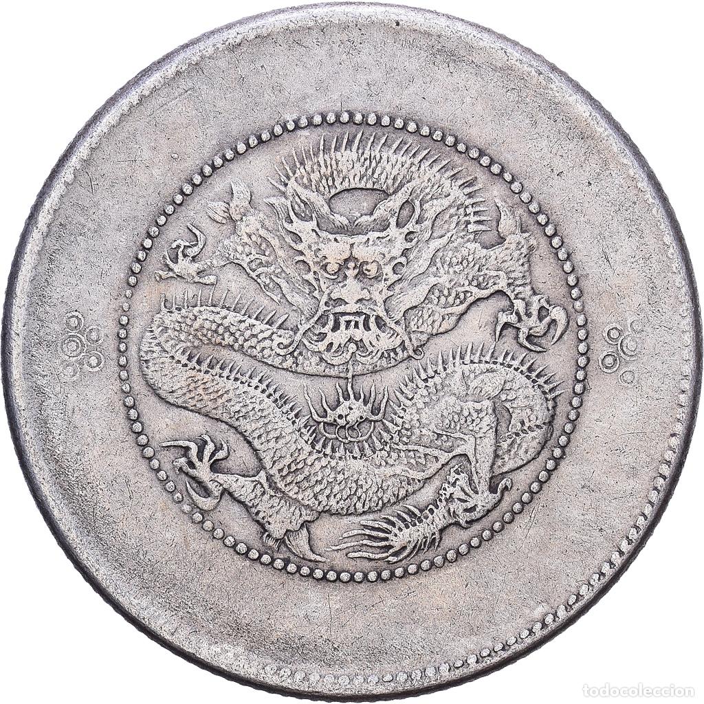 Monedas antiguas de Asia: [#1548074] Yunnan Province, 50 Cents, 1911, Plata, MBC+, KM:257