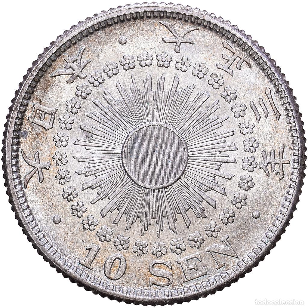 Monnaies anciennes d'Asie: [#1548096] Jap&oacute;n, Taishō, 10 Sen, Yr. 3 (1914), Japan mint, Plata, EBC+