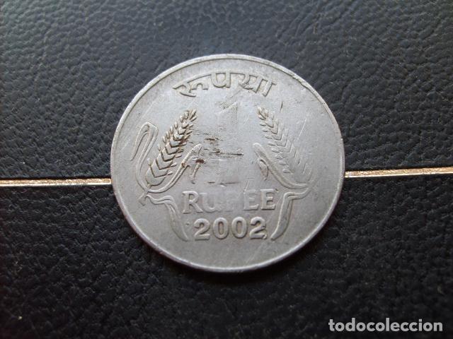 Monedas antiguas de Asia: * INDIA 1 RUPIA 2002