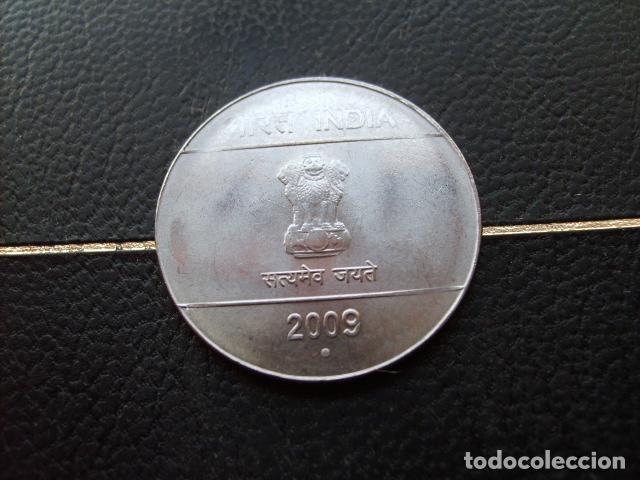 Monedas antiguas de Asia: * INDIA 1 RUPIA 2009 PUNTO
