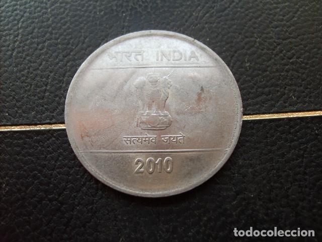 Monedas antiguas de Asia: * INDIA 2 RUPIAS 2010