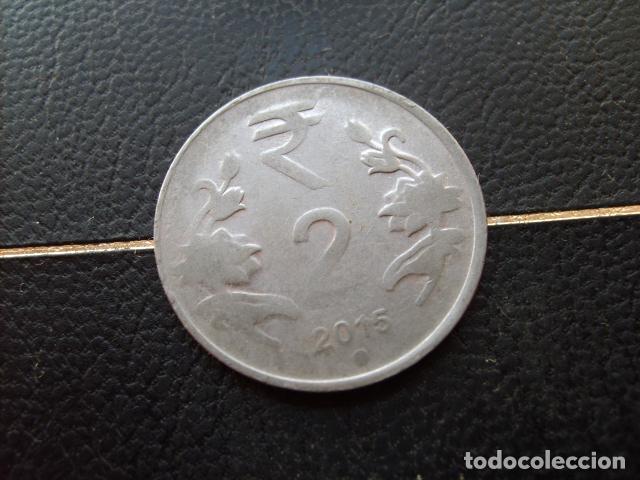 Monedas antiguas de Asia: * INDIA 2 RUPIAS 2015 PUNTO