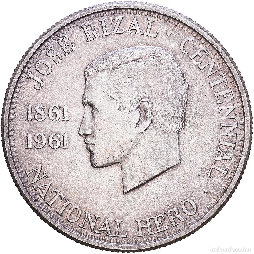 Monedas antiguas de Asia: [#1531191] Filipinas, 1/2 Peso, 1961, Philadelphia, Plata, SC+, KM:191