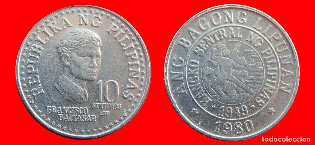 Monedas antiguas de Asia: 10 SENTIMOS 1980 FILIPINAS-157112