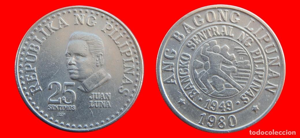 Monedas antiguas de Asia: 25 SENTIMOS 1980 FILIPINAS-157117