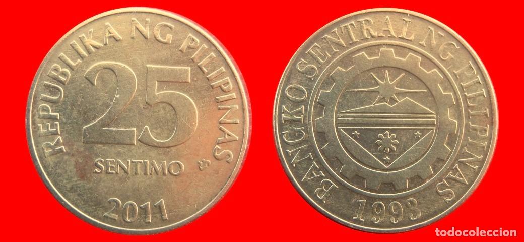 Monedas antiguas de Asia: 25 SENTIMOS 2011 FILIPINAS-157124