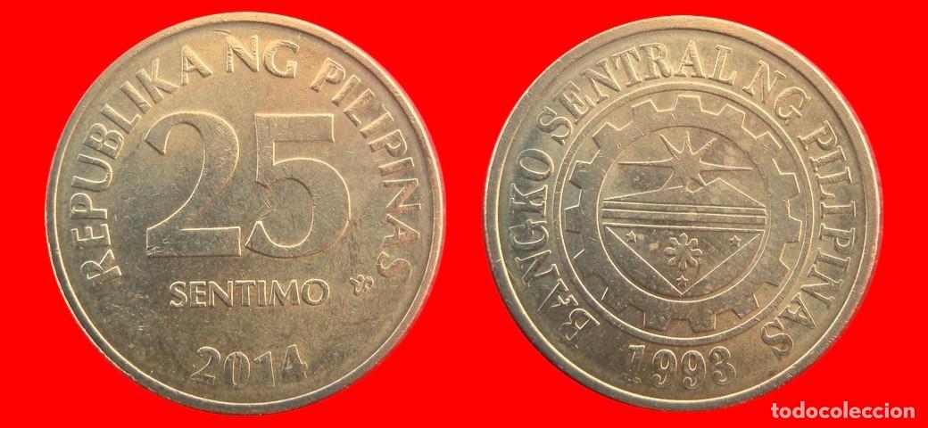 Monedas antiguas de Asia: 25 SENTIMOS 2014 FILIPINAS-157126