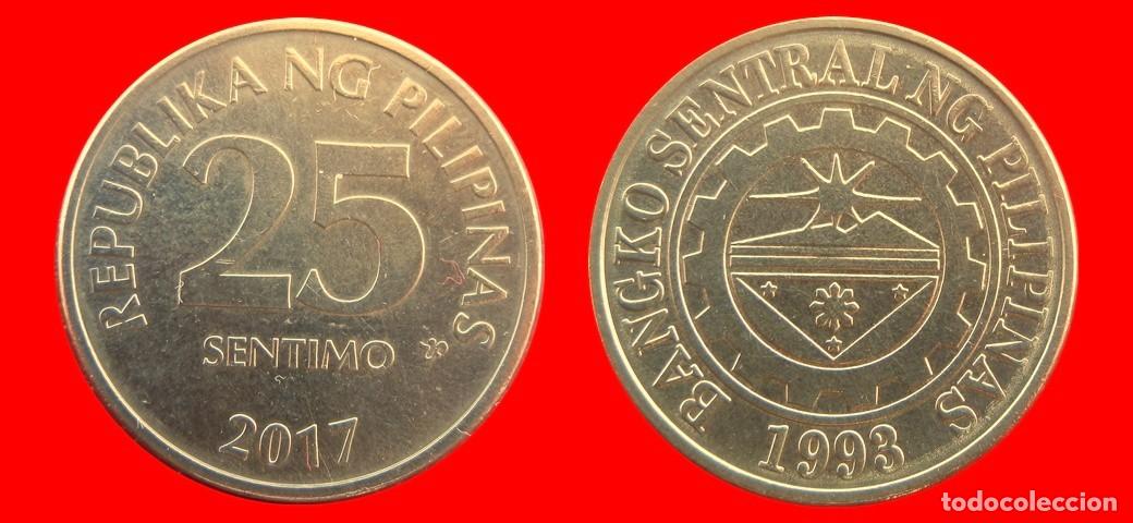 Monedas antiguas de Asia: 25 SENTIMOS 2017 FILIPINAS-157128