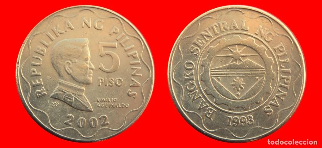 Monedas antiguas de Asia: 5 PISO 2002 FILIPINAS-157133