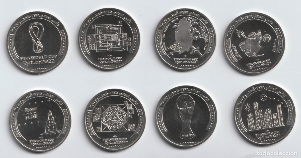 Monedas antiguas de Asia: Qatar set 2022 Serie 8 monedas Fifa World Cup