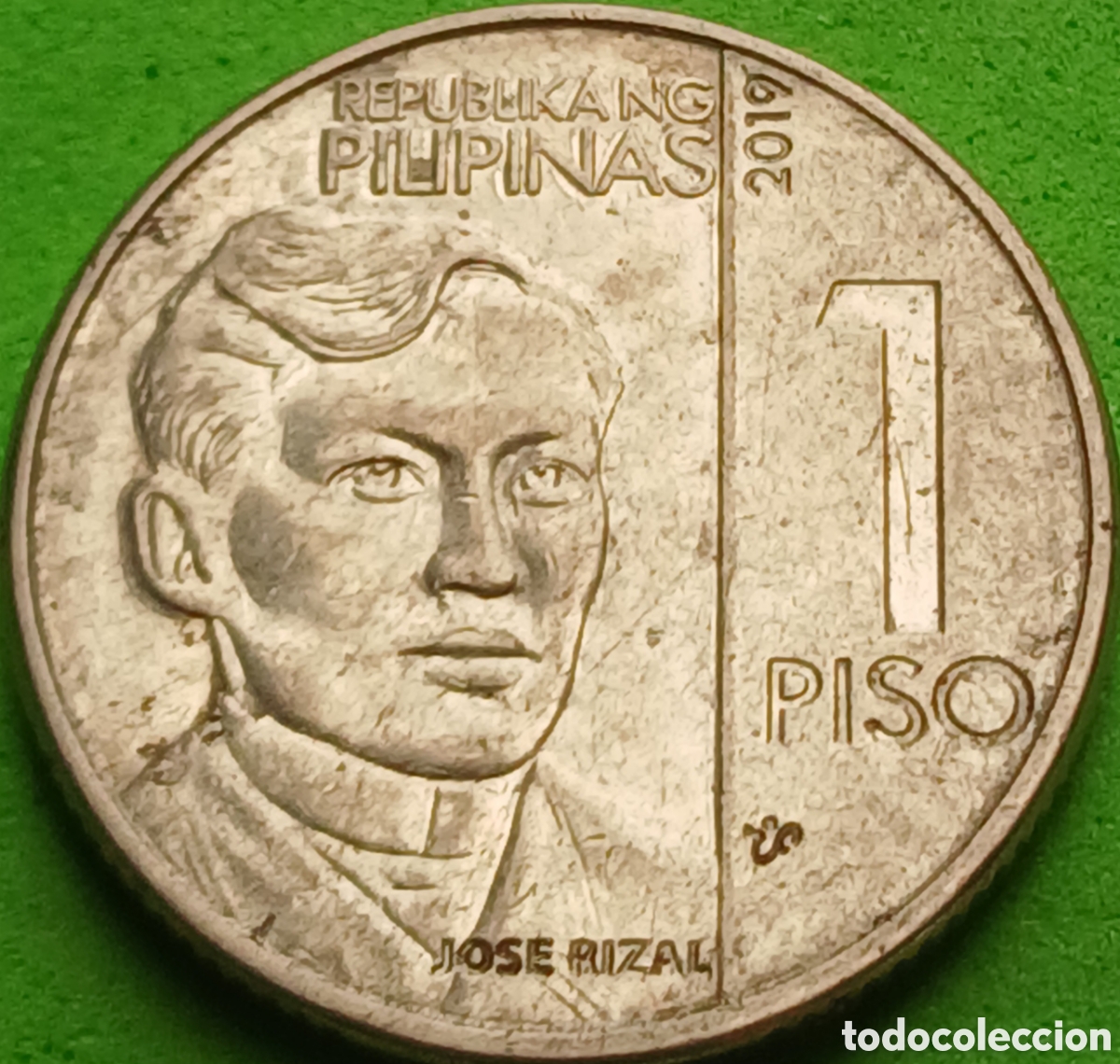 Monedas antiguas de Asia: Filipinas 1 piso 2019 km#300 marca de cerca de &rdquo;JOSE RIZAL &rdquo;