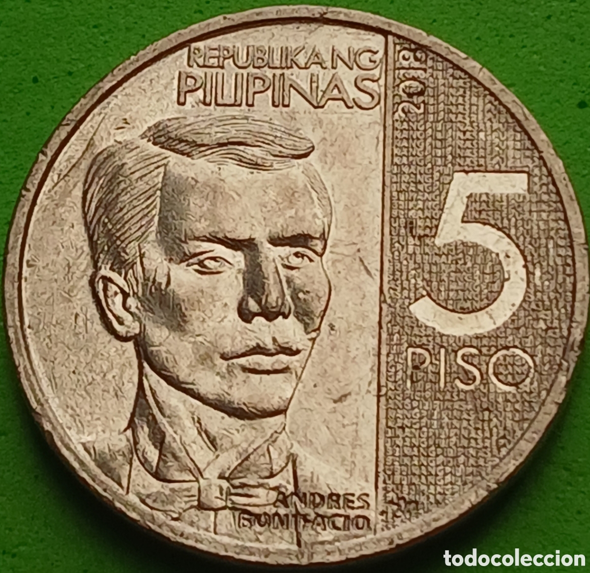Monedas antiguas de Asia: Filipinas 5 pesos 2018 km#302