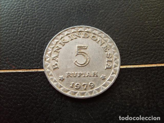 Monedas antiguas de Asia: INDONESIA 5 RUPIAS 1979