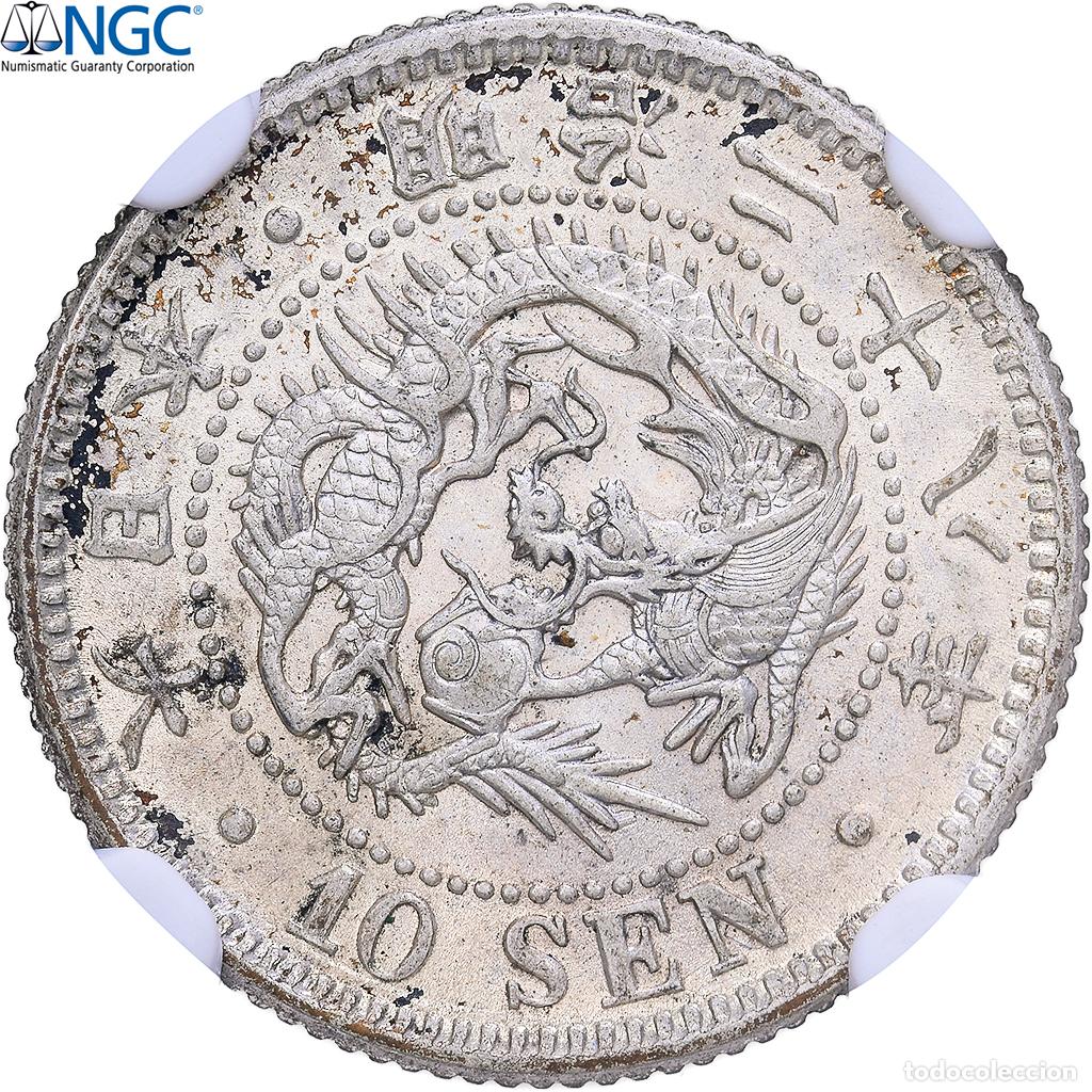 Monedas antiguas de Asia: [#1548217] Jap&oacute;n, Meiji, 10 Sen, 1895, Japan mint, Plata, GBCA - EU, MS63