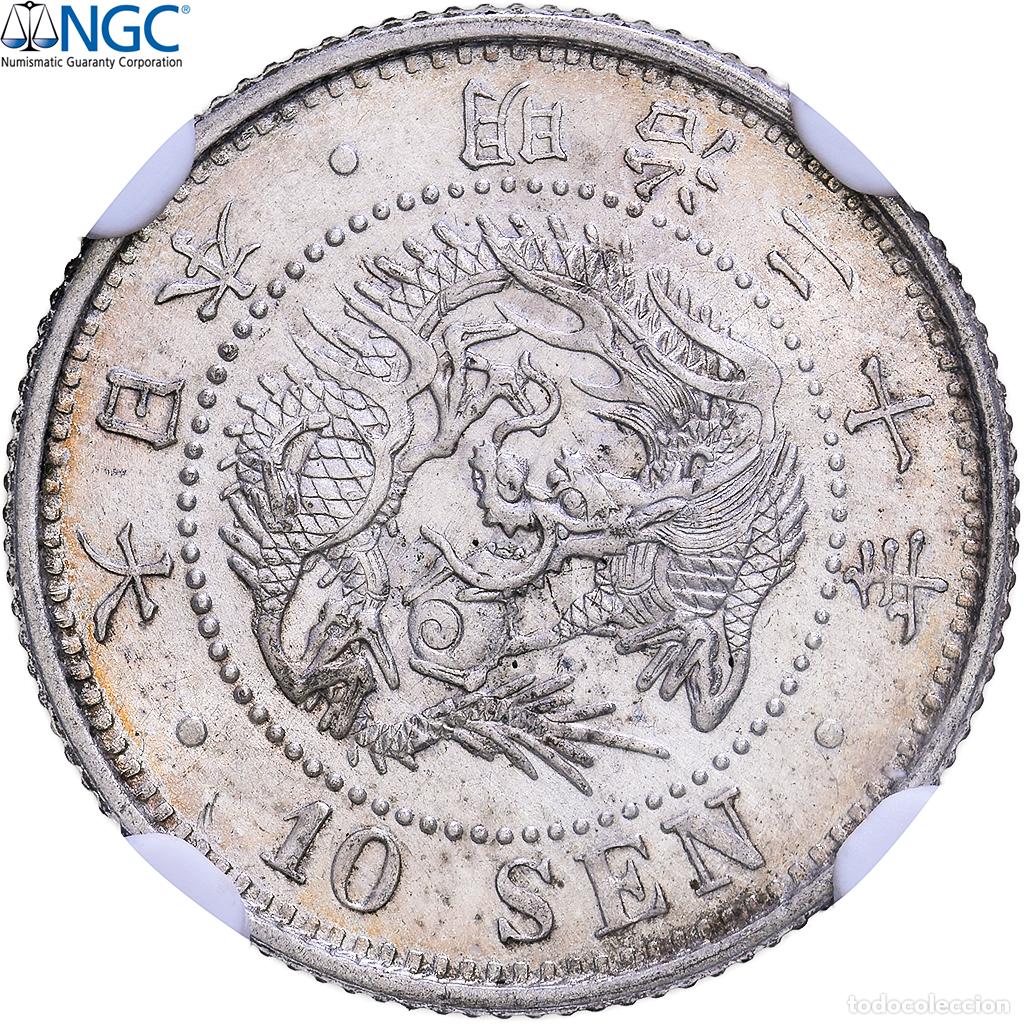 Monedas antiguas de Asia: [#1548213] Jap&oacute;n, Meiji, 10 Sen, 1887, Japan mint, Plata, GBCA - EU, MS62