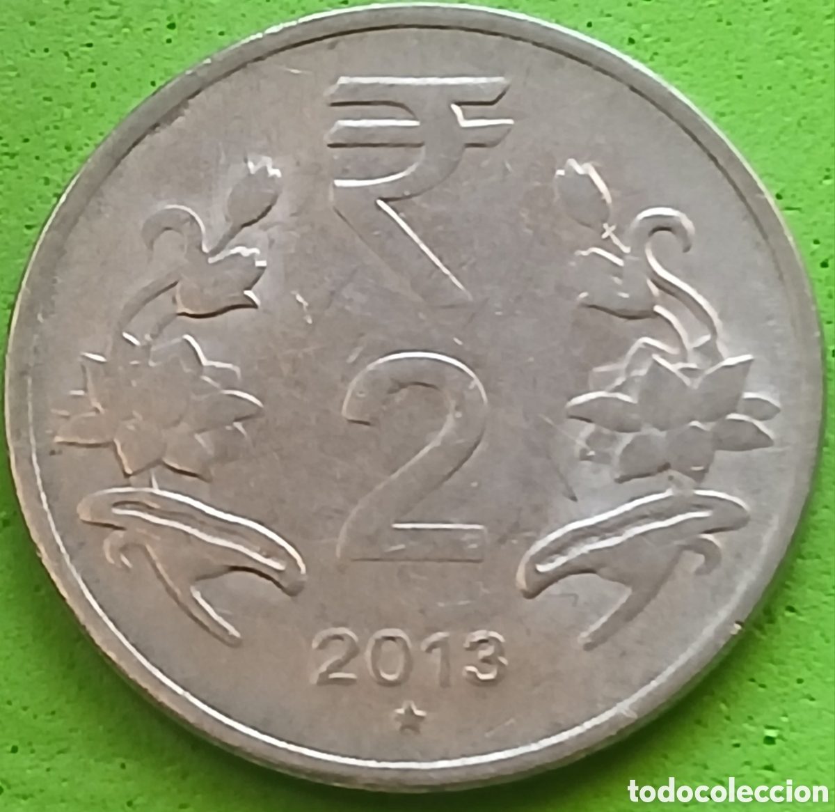 Monedas antiguas de Asia: India 2 rupias 2013 km#395 ceca Hyderabad