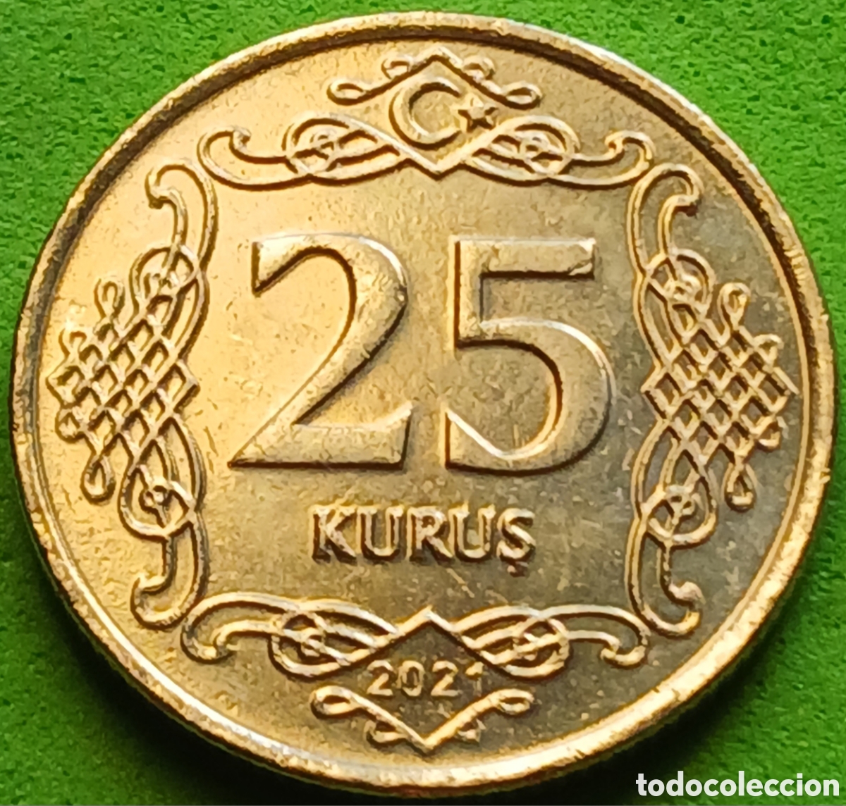 Monedas antiguas de Asia: Turqu&iacute;a 25 kurus 2021 km#1242