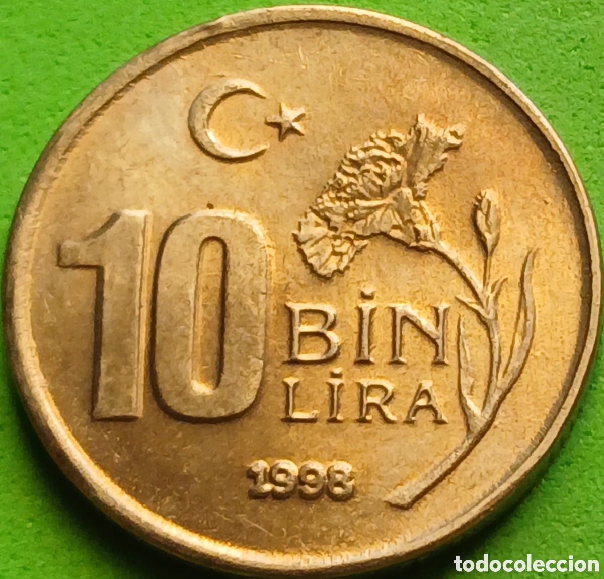 Monedas antiguas de Asia: Turqu&iacute;a 10.000 liras 1998 km#1027