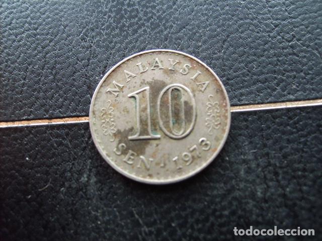 Monedas antiguas de Asia: * MALASIA 10 SEN 1973
