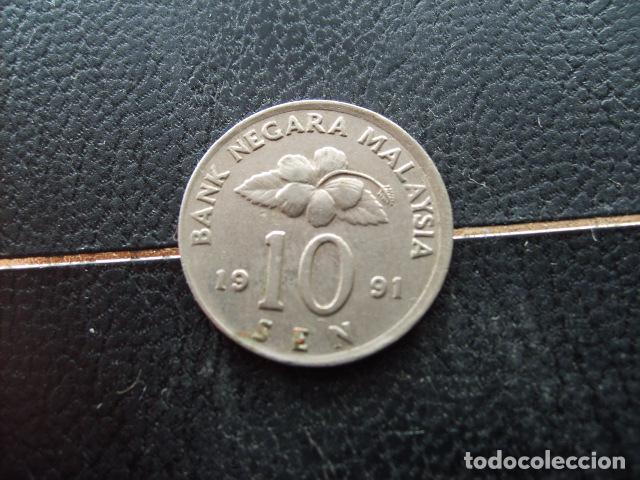 Monedas antiguas de Asia: * MALASIA 10 SEN 1991