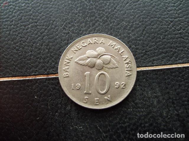 Monedas antiguas de Asia: * MALASIA 10 SEN 1992