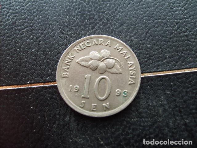 Monedas antiguas de Asia: * MALASIA 10 SEN 1993