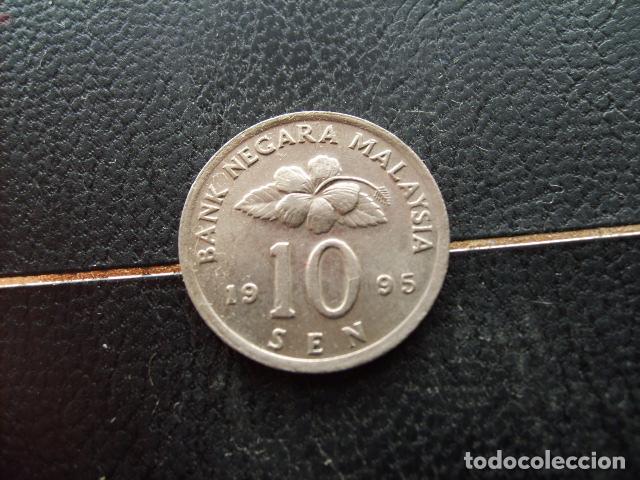 Monedas antiguas de Asia: * MALASIA 10 SEN 1995