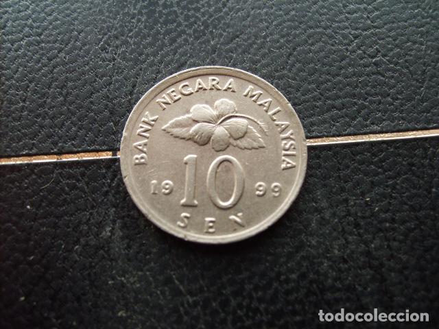 Monedas antiguas de Asia: * MALASIA 10 SEN 1999