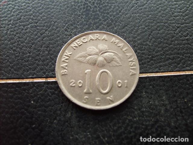 Monedas antiguas de Asia: * MALASIA 10 SEN 2001