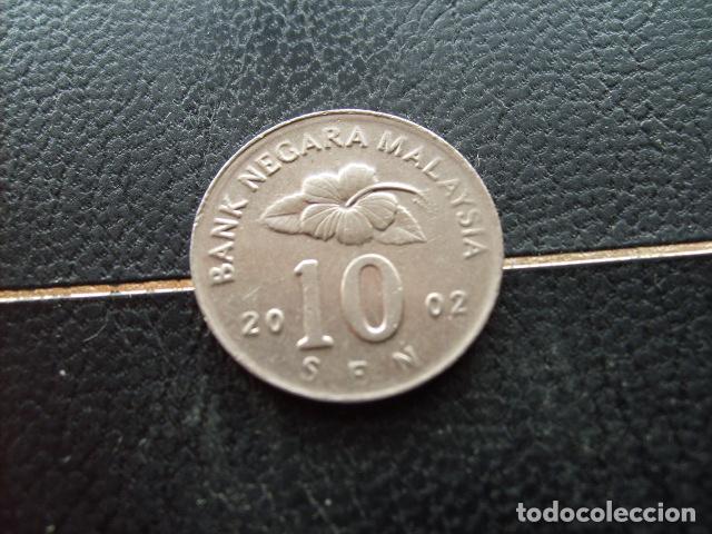 Monedas antiguas de Asia: * MALASIA 10 SEN 2002