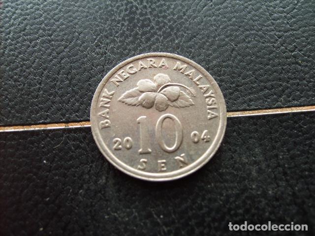 Monedas antiguas de Asia: * MALASIA 10 SEN 2004