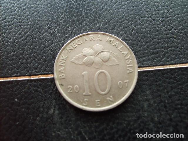 Monedas antiguas de Asia: * MALASIA 10 SEN 2007